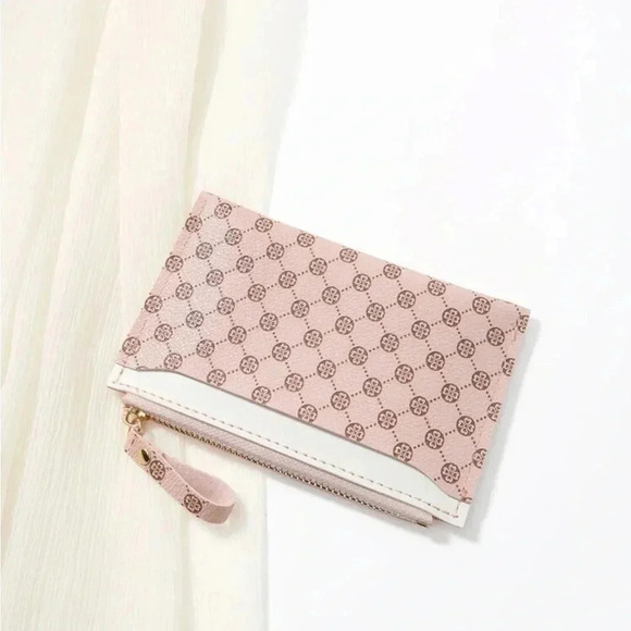 ⚠️Clearance Pink And White Patterned Design Wallet / Cardholder - Picture 4 of 5